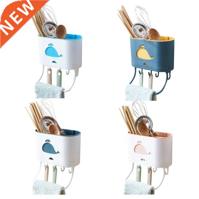 Multi-use Kitchen Organizer Wall Mounted Utensil Rack Flatwa