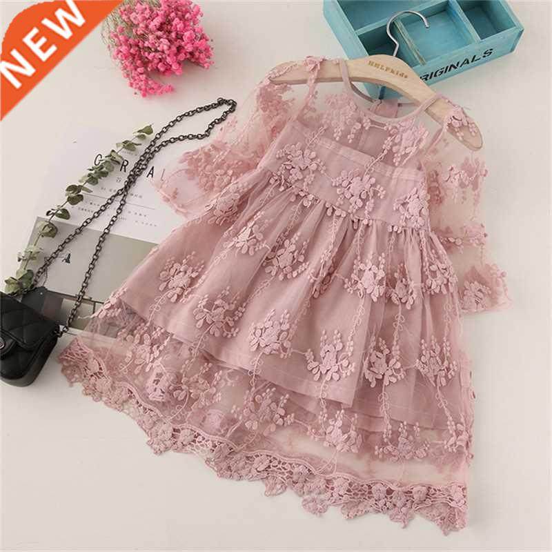 Summer Girl Clothes Kids Dresses For Girls Lace Flower Dress