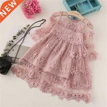 Summer Girl Clothes Kids Dresses For Girls Lace Flower Dress