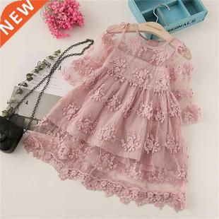 Summer Girl Clothes Kids Dresses For Girls Lace Flower Dress