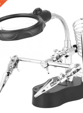 Helping Hand Repair Stand Magnifying Glass Auxiliary Clip Cl