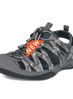 GRITION Mens Outdoor Sandals Summer Shoes Non-Slip Hiking kk