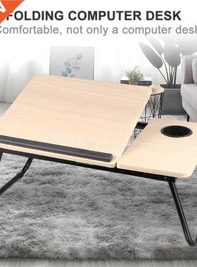 1PC Folding Computer Desk 4 Levels Adjustable Lift Computer