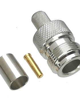1Pcs Connector N Female Jack Crimp RG5 RG6 LMR300 Cable RF A