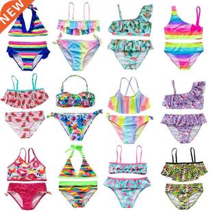 Swimwear Swimsuit 2021 For Flamingo Children Piece New Two