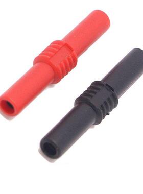 4pcs 2red+2black 4mm banana socket female adapter extension