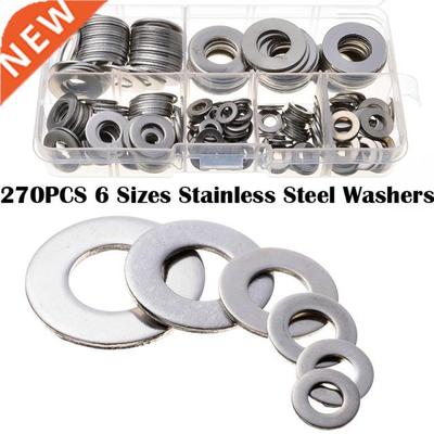 ZENHOSIT 6 Sizes Stainless Steel Durale Washers Kit Assorte