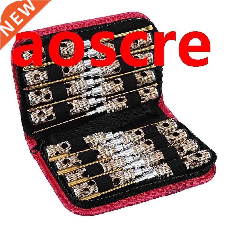 16Pcs Hex Phillips Screw Flat Nut Slotted Screwdriver Repair