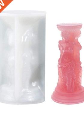Large Size 3D Goddess Roman Column Shape Silicone Mold for D