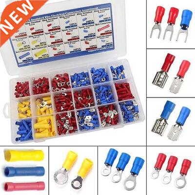 200-400pcs Assorted Spade Terminals Insulated Cable Connecto