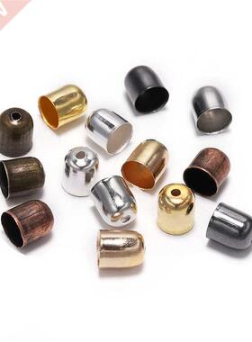 50-100pcs Leather Cords Bracelets Buckle Finding End Tip Tas