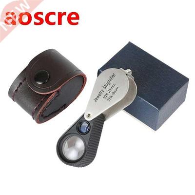 10X 25X Metal Folded Magnifier for Jewelry，Pocket Loupe，Je