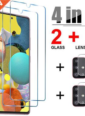 4in1 Tempered Glass for Samsung A52 A2 A72 A42 A12 5G Camer