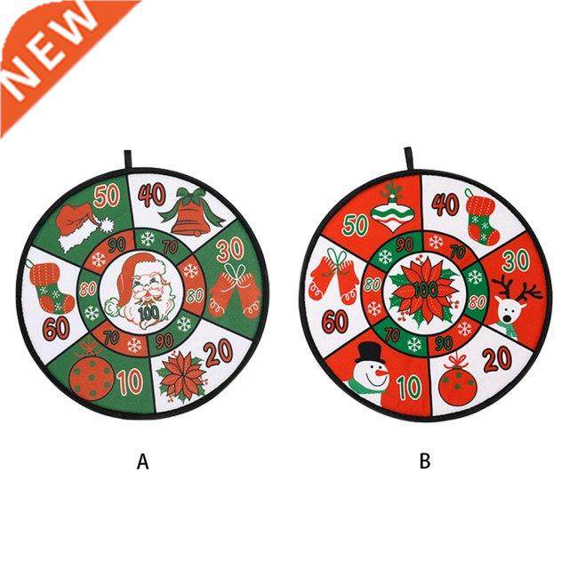 Christmas Dart Board with 4 Balls kids Toss Game Self-adhesi