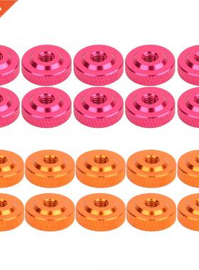 10PCS/Set M4x14x5 Hand Tighten Nuts Aluminum Alloy Screw Nu