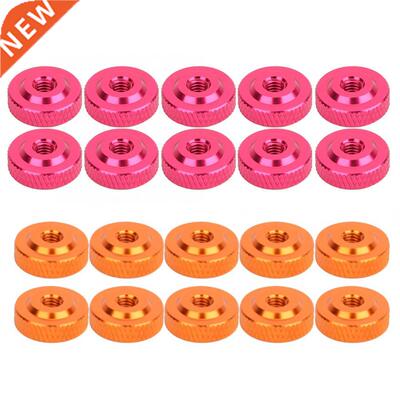 10PCS/Set M4x14x5 Hand Tighten Nuts Aluminum Alloy Screw Nu