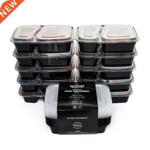 10 Pcs Plaic Reusable Bento Box Meal orage Food Prep Lun