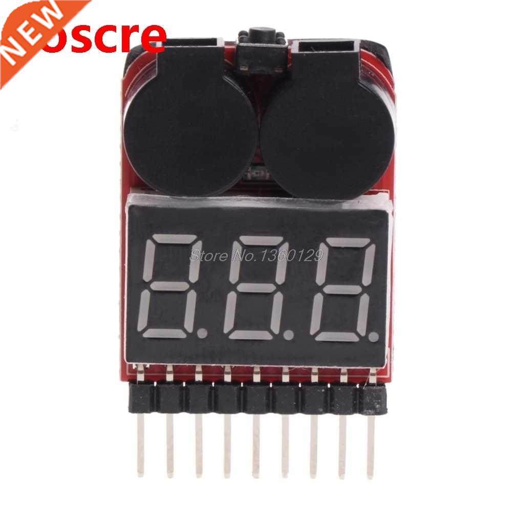 1-8S Lipo/Li-ion/Fe RC Boat Battery 2 In 1 Tester LED Low Vo