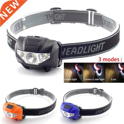 Headlight AAA battery Mini LED headlamp Head Light Torch Lam