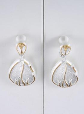 Vntage Drop Rng Dresser Knobs Pulls Drawer Pull Handles K