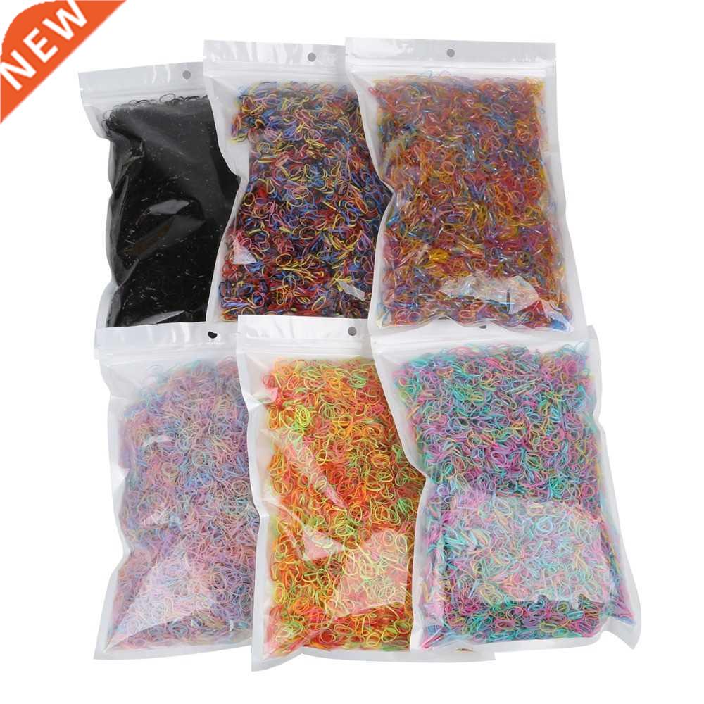 1000 pcs/lot Random Fashion Mixed Colors Small Circle Hair A