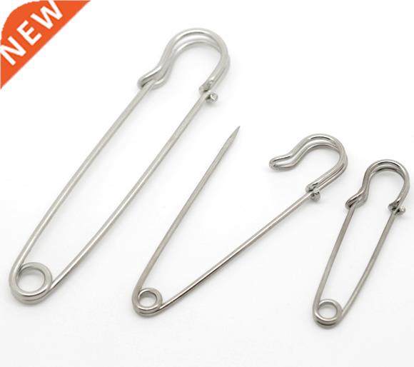 1Pack Silver color Metal Safety Pins Stitch Hols Brooch