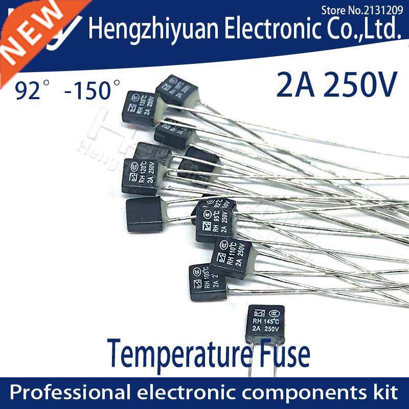 lack Square Fan Motor 2A 250V Thermal fuse LED Fues 92 95