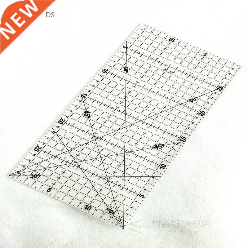 1pc 30x15cm Sewing Patchwork Ruler Transparent Students Rule