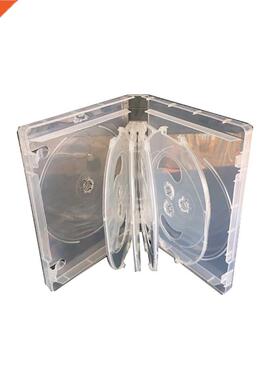 10 CD Capacity Disc Storage Box Transparent DVD/CD Case Pack