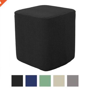 Stretch Polyester Square Ottoman Covers Footstool Slipcover