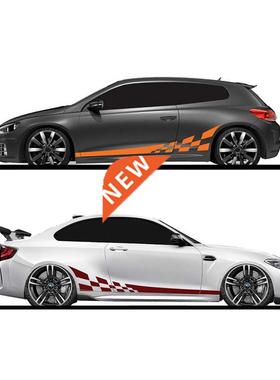 2pcs/lot 220x25cm Car  Both Sides Stickers Race Stripes C