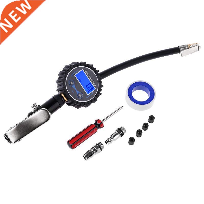 1 Set Digital Tire Inflator 0-200PSI with Pressure Gauge Hea