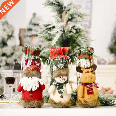 Merry Xmas Decorations Christmas Wine Bottle Cover Dinner Pa