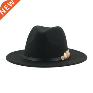 Hat Women Fedora Hats Casual Solid Hats for Men Belt Panama