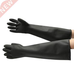 60CM Rubber Work Gloves Long Protective Industry Anti Chemic