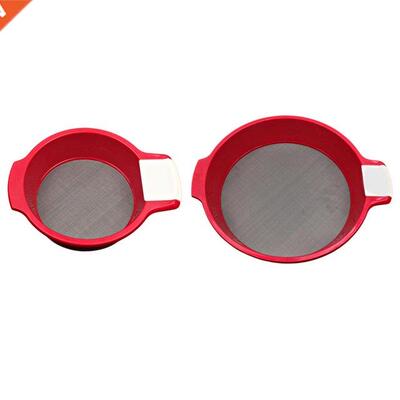 Flour Sifter with Double Handle Mesh Strainer for Coffee, Fl