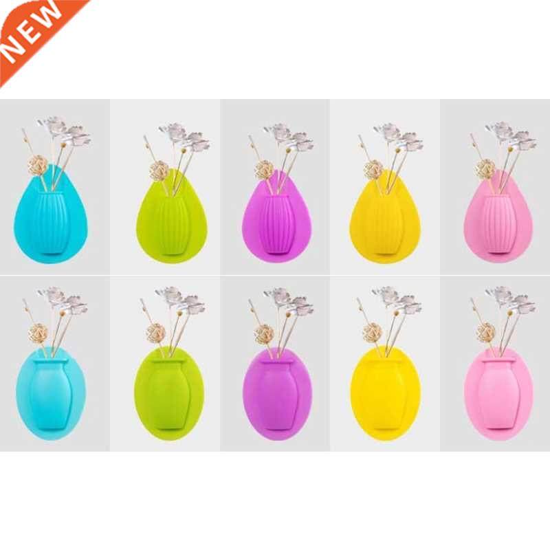 Magic Silicone Sticky Vase Flower Plant Wall Hang Container
