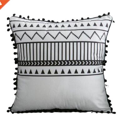 Pillow Case Velvet Boho Tassels Cushion Cover Sofa Car Bedro