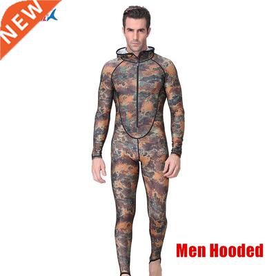 Wo One Piece Lycra Wetsuit Skins Long Sleeve Spearfishing Di