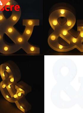 LED Luminous Letter Shape Lamp with 10 Lamp Beads Layout Dec