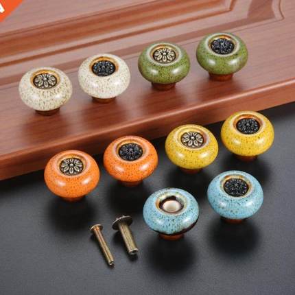 32mm Retro Single Hole Furniture Handles Closet Door Pull Ce