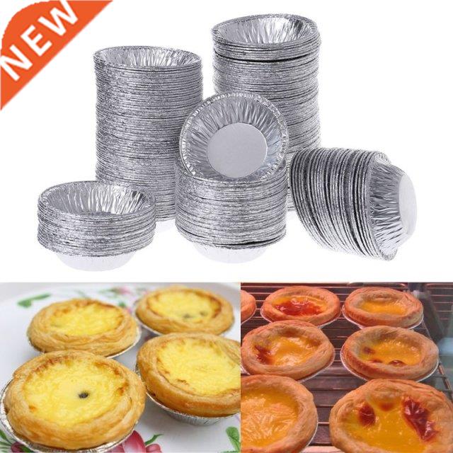Hot Sell 250pcs Disposable Aluminum Foil Baking Egg Tart Pan