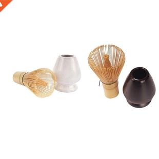 Matcha Tea Whisk Set - Bamboo Whisk and Whisk Holder