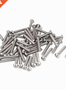 0.7mm Pitch M4x25mm Hex Socket Button Head Bolts Screws 50 P