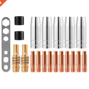 20Pcs Nozzles Contact Tips Holders Mig Welder Consumable Acc