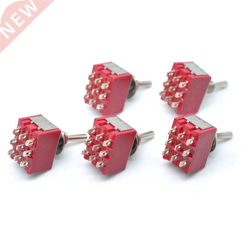 5Pcs MTS-02 On-On PDT 9 Pins Switch AC 250V/2A 125V/5A Car