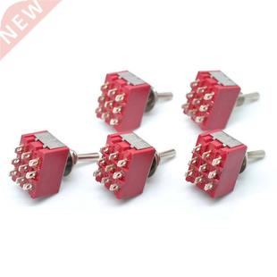 5Pcs MTS-02 On-On PDT 9 Pins Switch AC 250V/2A 125V/5A Car