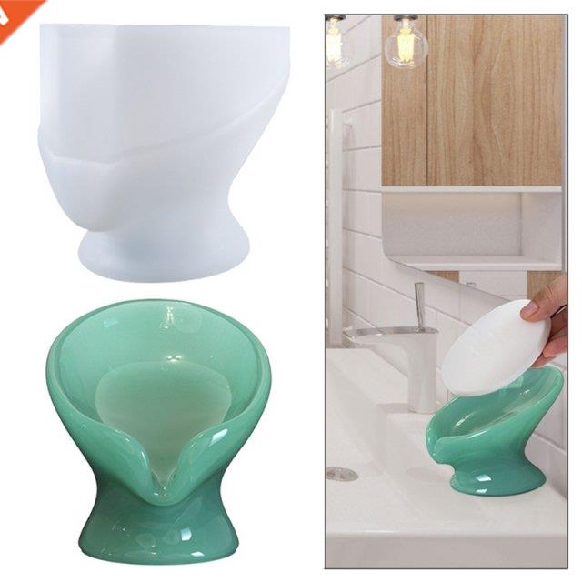 Lotus Leaf Soap Dish Tray Epoxy Resin Mold Handmade Soap Box