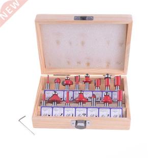 Router Bit Set 15pcs Wood Cutter 8mm Carbide Milling