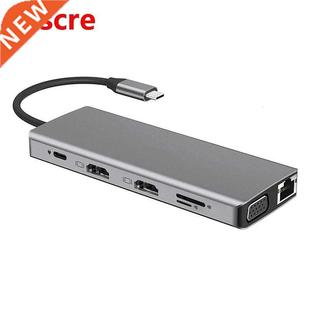 Dock USB with VGA HDMI Hub Dual Expansion